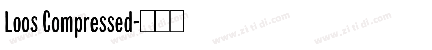 Loos Compressed字体转换